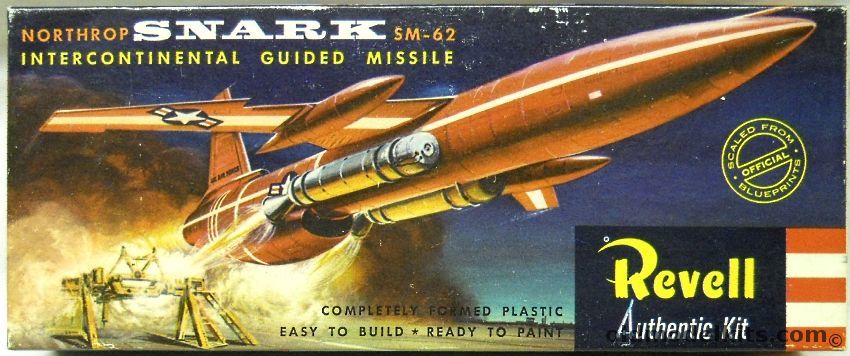 Revell 1/80 Northrop SM-62 Snark Intercontinental Guided Missile, H1801-89 plastic model kit